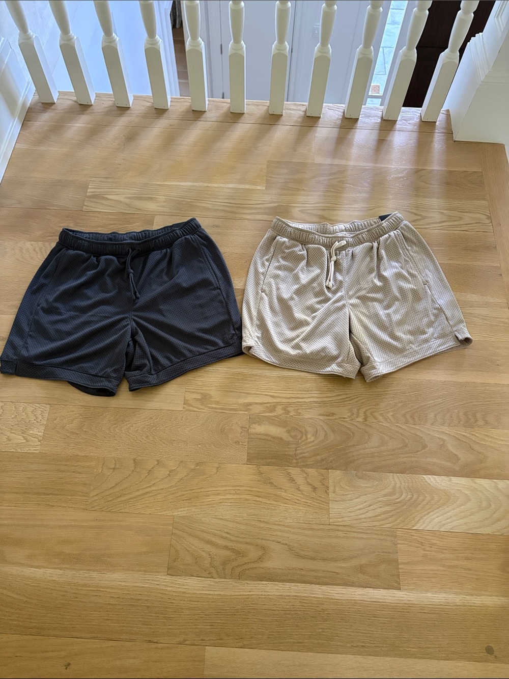 Lot of 2 NWT DSG Men's Athletic Shorts in Black and Beige